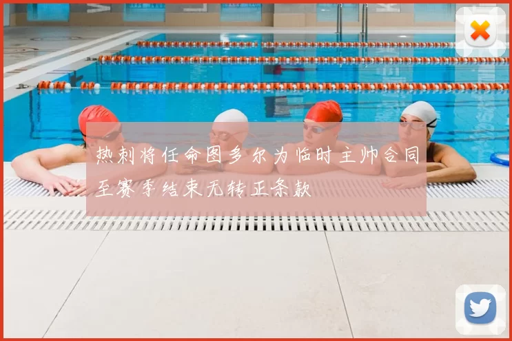 热刺将任命图多尔为临时主帅合同至赛季结束无转正条款