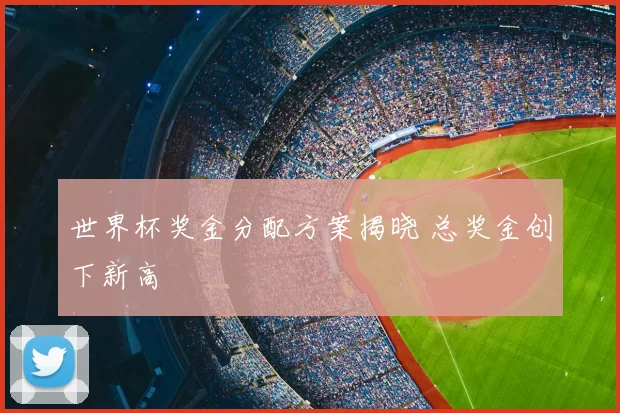 世界杯奖金分配方案揭晓 总奖金创下新高