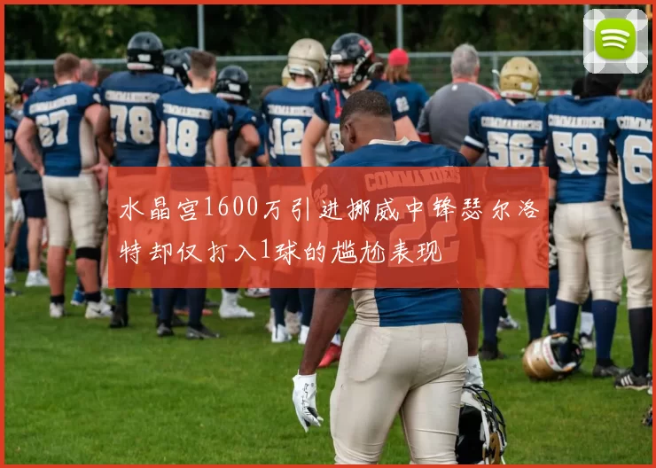 水晶宫1600万引进挪威中锋瑟尔洛特却仅打入1球的尴尬表现